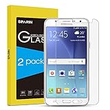 SPARIN [2-PACK] Galaxy J7 Screen Protector, [Scratch Resist] [Bubble Free] [2.5D Curved Edge] [HD] [Tempered Glass] Screen Protector for Samsung Galaxy J7