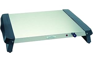 BROIL KING BroilKing NWT-5S 18" Wide Commercial Countertop Warming Tray | Bain Marie with Adjustable Thermostatic Control for Buffet Restaurant | 17.5"W x 28"D x 4"H, Stainless Steel, 120v 300w (155-205°F)