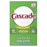 Cascade Powder Dishwasher Detergent, Lemon Scent 75 Oz