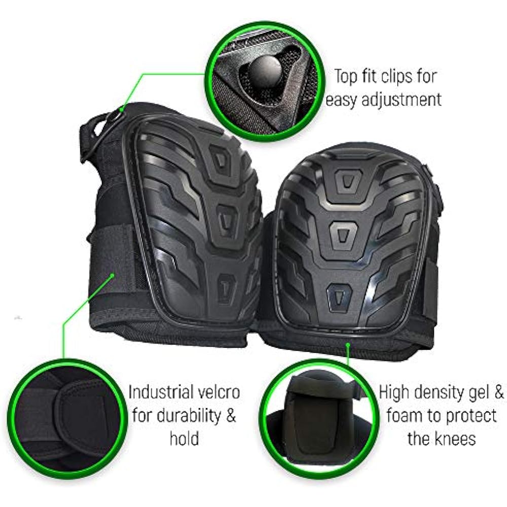 Knee Pads For Work Professional Gel Heavy Duty Construction, Flooring