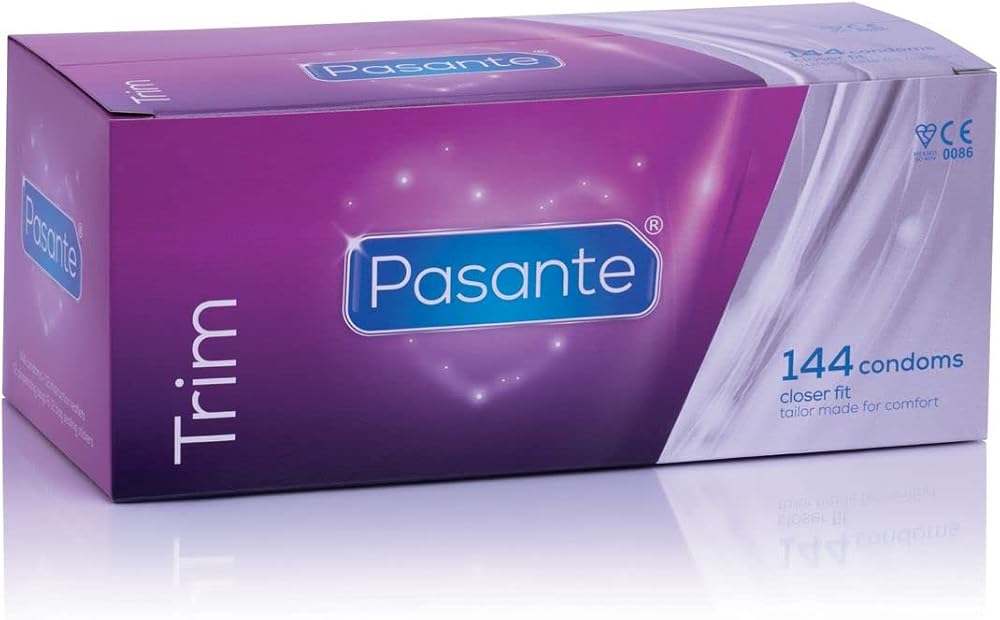 Pasante Trim Extra Small Condom 49mm Slim Fit 144 Pack S XS