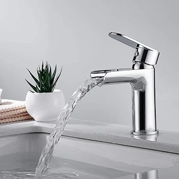 Grifo Grifo De La Cocina Baño Cascada Clásico Fregadero De Agua Fría