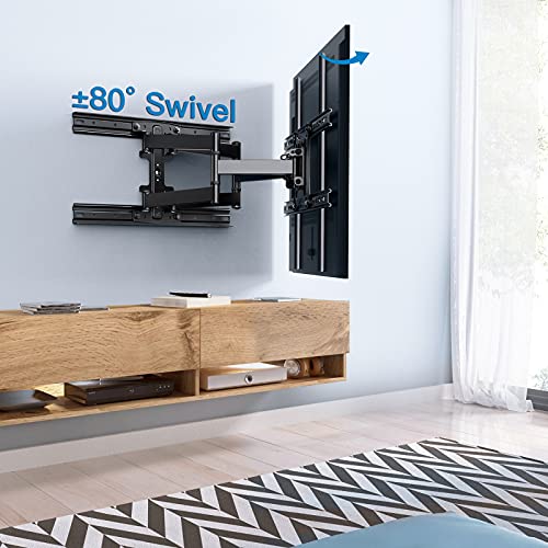 Full Motion TV Wall Mount for 1755 Inch TVs Swivel Tilting