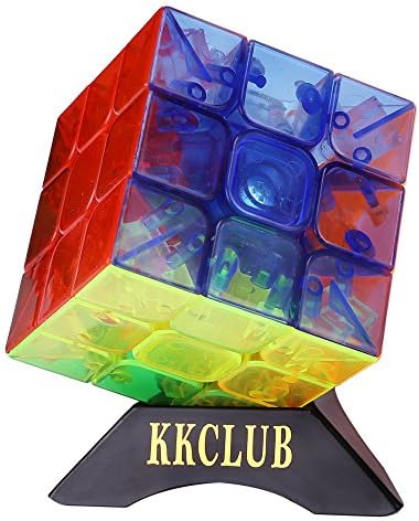 3x3 Speed Cube, YJ Yulong 3x3x3 Speed Cube Stickerless Magic Cube Puzzles 3x3 Crystal Toys with Stand and Carrying Bag