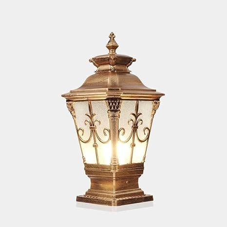 Säulenleuchte Außenschutz E27 Türsäule Pfosten Stehlampe Antirust
