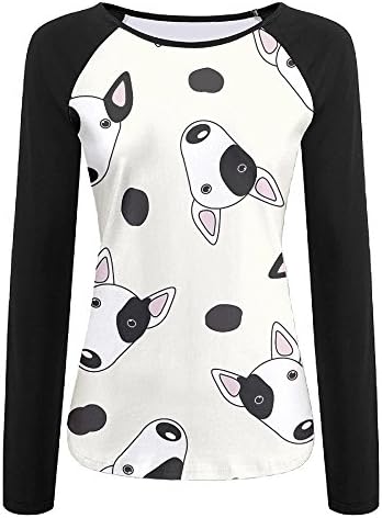 Storefront Bull Terrier Woman Affordable T-Shirts Floral Blouse Tops Short Sleeve Tees Tops