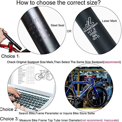 GANOPPER 27.2 Bike Suspension Seatpost Bicycle Seat Post 27.2 mm Alloy