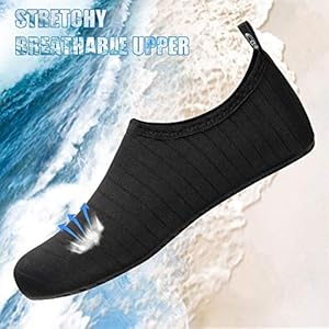 Schnorchelmasken 51bPvp46PmL. SS300 Obermaterial: Obermaterial: Neopren. Super dehnbares Material bietet unglaubliche Atemfähigkeit und schnell trockene Eigenschaften und verkrümmt Ihre Füße fest ohne unangenehmes Gefühl von Druck.
Innenmaterial: Textil. Bequem, atmungsaktiv und elastisch. Leicht zu reinigen,Die Schuhe trockenen in der Sonne sehr schnell.
Sohle: Gummi. Sohle aus ist rutschfestes. Die Leistung, ist hervorragend.So können Sie Trost im Wasser, Turnhalle und am Strand spielen. Weich und flexibel.