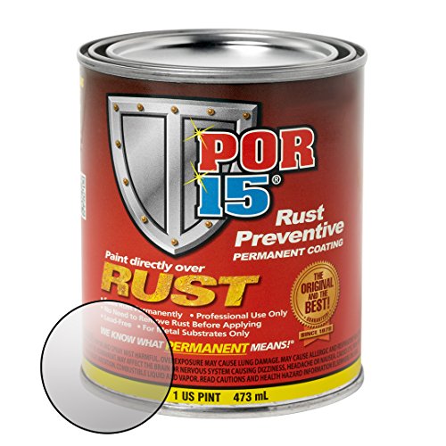 POR15 Rust Preventive Coating Clear 1 pt Stop Rust & Corrosion Permanently, AntiRust Non