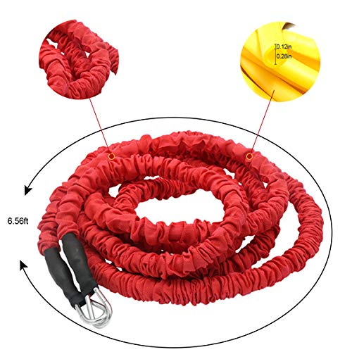 Fito Acceleration Speed Cord Resistance Bungee Band Running Training Band Equipment for Improving Speed Strength Power and Agility, Red