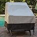 Reusable Revolution 2 Pack Deep Chair Patio Cover - Outdoor Furniture Cover (Grey w/Dark Grey Trim)