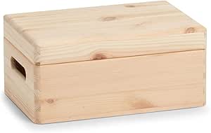 Zeller 13150 Caja Multiusos con Tapa, Madera, Marrón ...