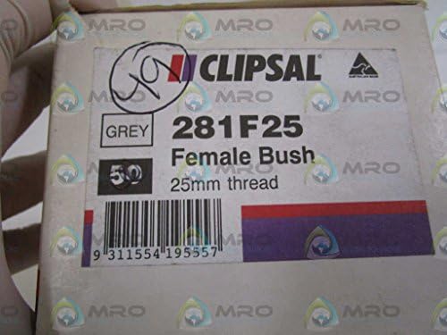 LOT OF 49 CLIPSAL FEMALE BUSH 281F25NEW IN BOX