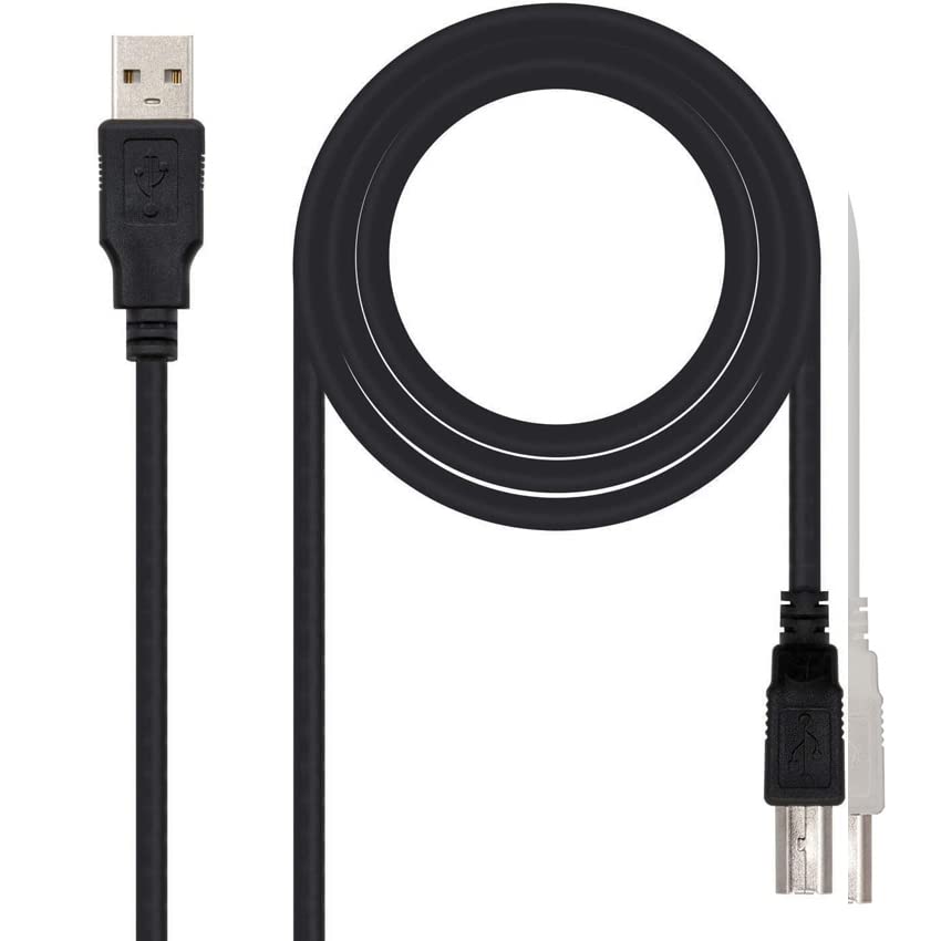 Levitantes USB 2.0 Type A to USB Type B Cable for 1.8 m Printer Black A/M-B/M Cable