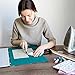 Quilting Cutting and Pressing Mat - 18 x 12 Inches Portable Foldaway Quilter's Station - Self Healing Folding Rotary Cutting Mat for Quilting and Gridded Ironing Pressing Pad