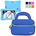 Evecase Neoprene Sleeve Carrying Case Bag for Express Y88X / Y88X Plus 2017 Disney Edition 7-inch Kids / Dragon Touch Android Tablet - Blue with Handle and Accessory Pocket