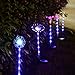 Highpot Outdoor LED Solar Garden Stake Lights - 3 Pack Flowers Solar Powered Lights for Garden, Patio, Backyard