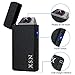 Dual Electric-Arc Plasma Lighter USB Rechargeable Windproof Flameless Electric Lighter for Cigar,Cigarette (Matte Black)