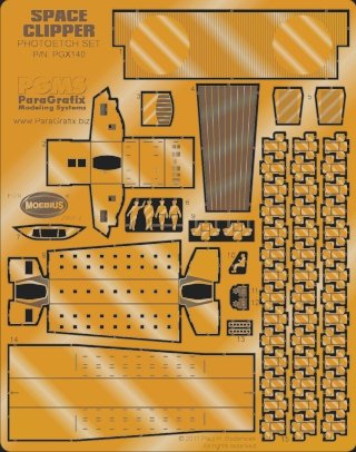 2001: A Space Odyssey Space Clipper Model Kit Photoetch Set