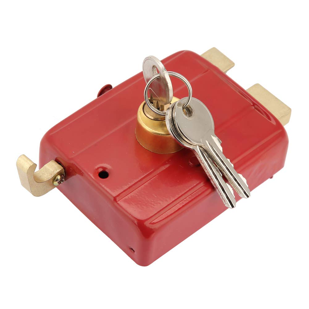 DeadboltLock Set Sturdy Brass Lock with Keys, Cut Resistant DeadLock for Front Door, Waterproof and Anti Rust