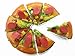 Dollhouse Miniatures Food Mixed Sausage Pizza Pan 8 Cuts Slices Deco 10445