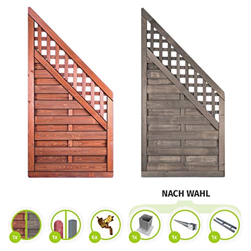 Bartek Amelia Sichtschutzzaun I Gartenzaun Komplettset - inkl. Pfosten und Pfostenträger I druckimprägniertes Fichten… – Bild 4