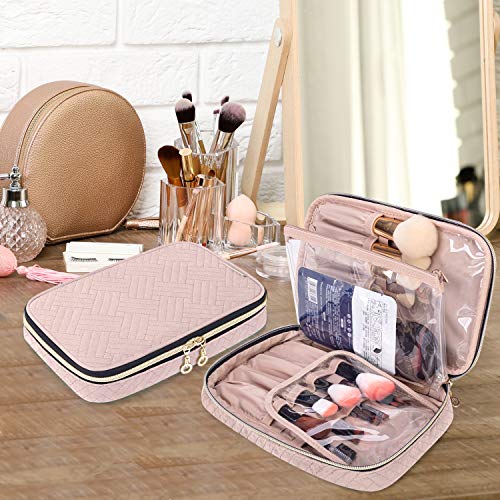 Yarwo Travel Makeup Brushes Bag, Portable Cosmetic Bag for Makeup Brushes (up to 9.4" )and Cosmetic Essentials, Pale Mauve (BAG ONLY) 6 Yarwo Travel Makeup Brushes Bag, Portable Cosmetic Bag for Makeup Brushes (up to 9.4" )and Cosmetic Essentials, Pale Mauve (BAG ONLY)