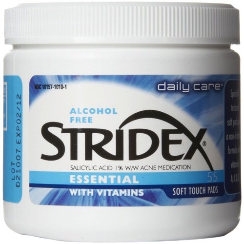Stridex Medicated Pads, Sensitive, 55 Count Facial Cleansing Pads Beauty
