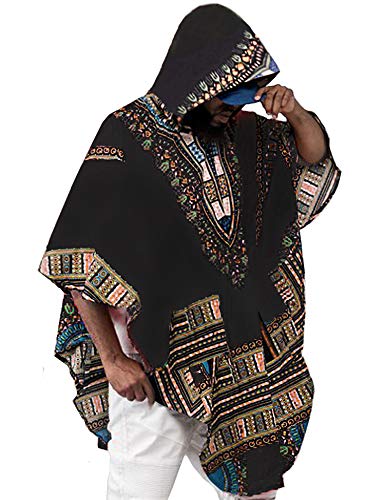 Men Dashiki Costumes - Daupanzees Mens Hip Hop Tribal Style African Dashiki Hoodie Sweatshirts Prints Shirts