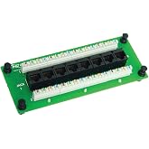 ICC CAT5e 8-Port Ethernet Data Module, Compact Series, 110 IDC, 1-Pack | UL Listed, PoE++ up to 100W, 100 MHz, 10 dB headroom, 9-inch 14-inch 28-inch structured wiring enclosure fit, locking buttons