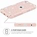 New iPod Cases 2019 Released,iPod 6/5 Case, PIXIU Shockproof Heavy Duty High Impact Rhinestone Bling Hybrid Armor Protective Case Cover Rose Gold