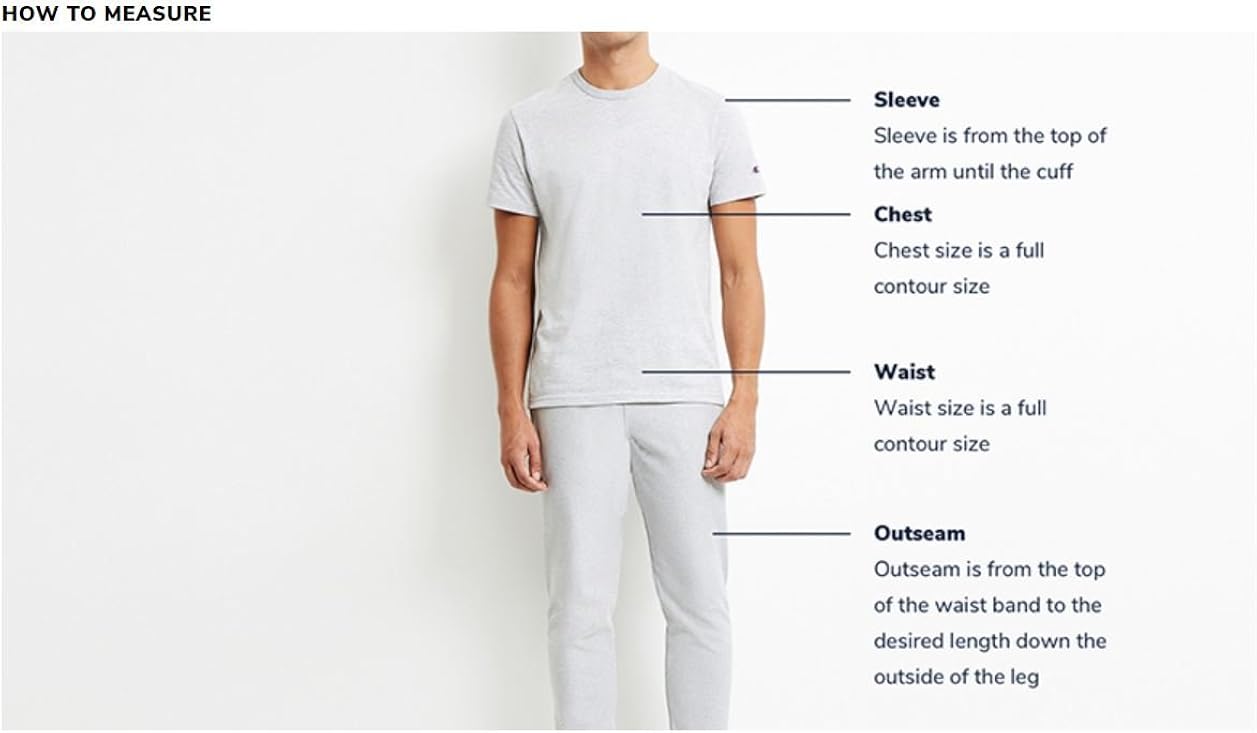 Champion Men's Closed Bottom Light Weight Jersey Sweatpant: Clothing