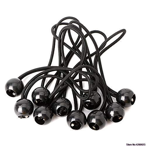Dunnomart 10pcs/Set Flag Pole Clip Ball Bungee Cord Ties Rope Attach Windsocks Flags to Poles 828 - Thumbnail 6