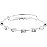 Alex and Ani January Birthstone Emerald Cut Bangle