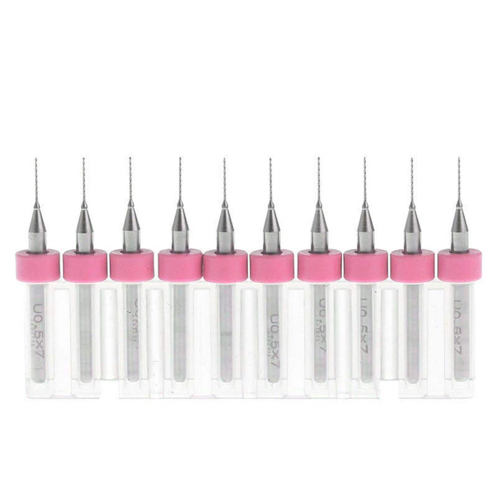 10 Pcs 1.2mm Micro Drill Bits Tungsten Steel Carbide Milling Drill Bits 3.175mm Shank