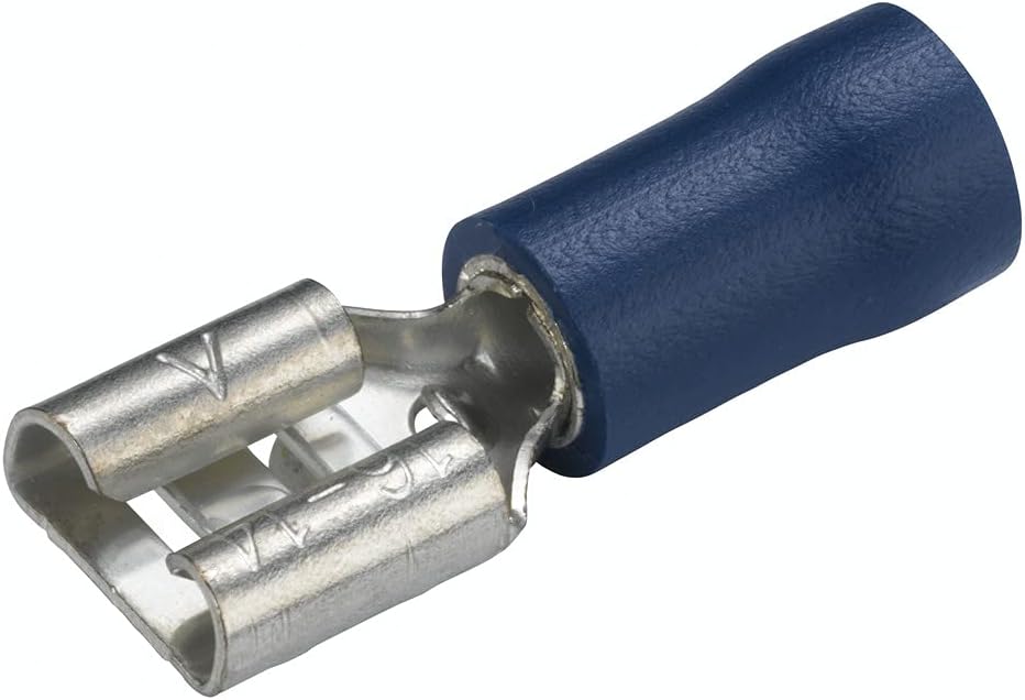 HELLA 8KW 044 036-812 Cable Connector - Red - from: 0.5mm² - to: 1.0mm² - Blade Terminal Sleeve - 6,3 x 0,8 - Set - Quantity: 15