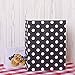 BagDream Gift Bags 25Pcs 8x4.75x10.5 Inches Shopping Bags, Paper Bags, Kraft Bags, Retail Bags, Holiday Party Bags, Black Dot Paper Bags with Handles, Black Gift Bags