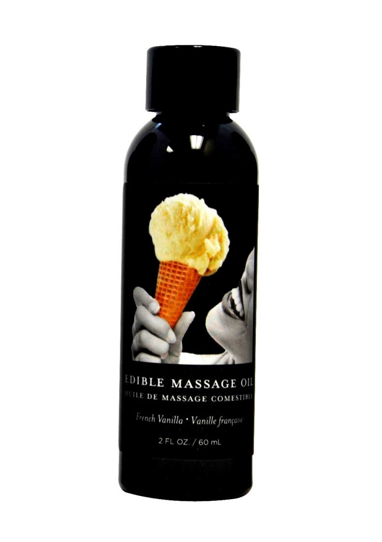 Earthly Body Edible Massage Oil, Vanilla, 2oz, MSE2022