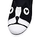 Cute Cartoon Ballet Loafers Slip-on Dressy Flats Girl's Women's Shoes Black Critter Cat Collocation Dog