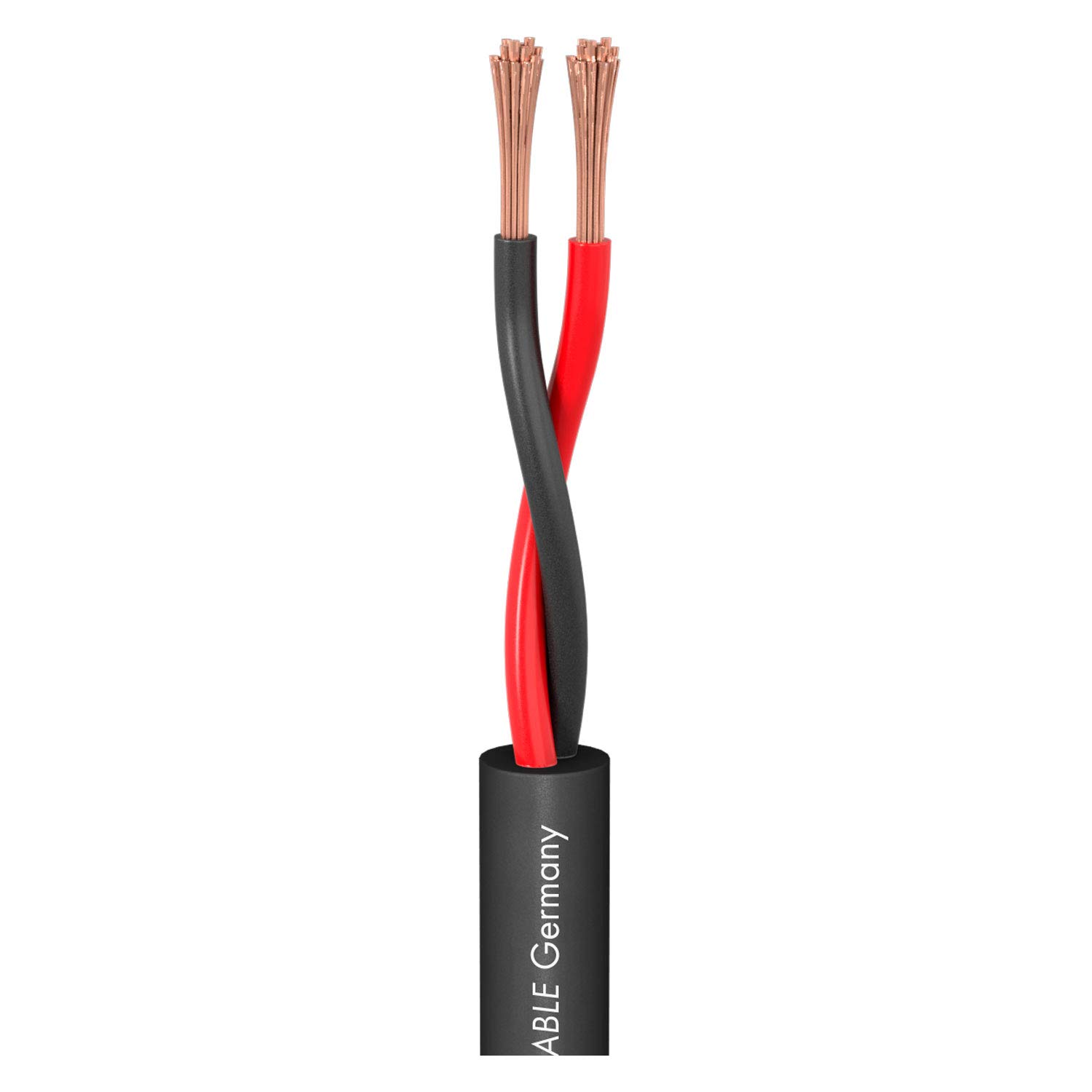 Sommer Cable - Meridian SP 225 speaker cable (2 x 2.5 mm²), high-purity copper OFC black (20 m).