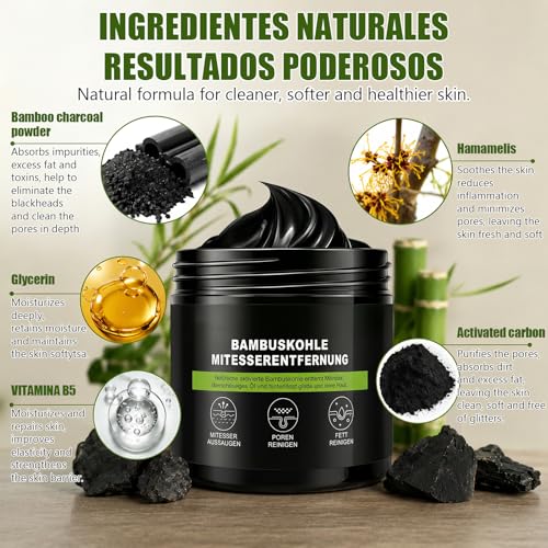 120ml Blackhead Removal Mask, Peel Off Mask, Exfoliating Mask, Deep Cleansing Pores Blackheads, Dirt, Acne and Reduce Pores Includes Brush