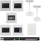 Young's Double-Slit Experiment Single Slit Double Slits Interference Diffraction Grating Sheet Optical Physical Experiment Kit Optics Elements