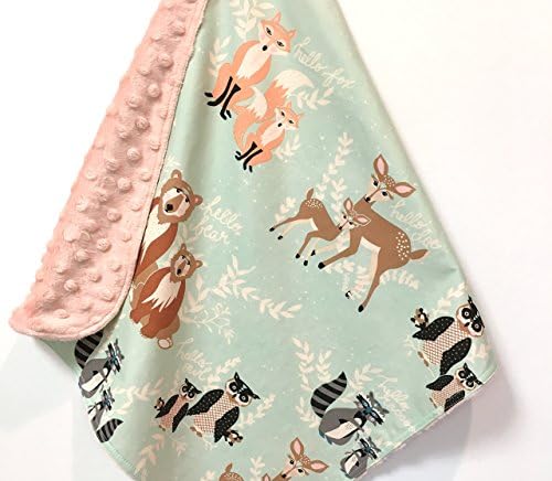 Baby Toddler Minky Lovey Security Woodland deer bear fox forest animals