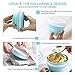 ATAZUA GBP Camping Collapsible Bowl, Travel Bowl with Lid, Silicone Folding Bowl Without BPA for Outdoor Camping, Picnic,Expansion into Food Storage Box, Leakproof and Environmental Protection，Blue…