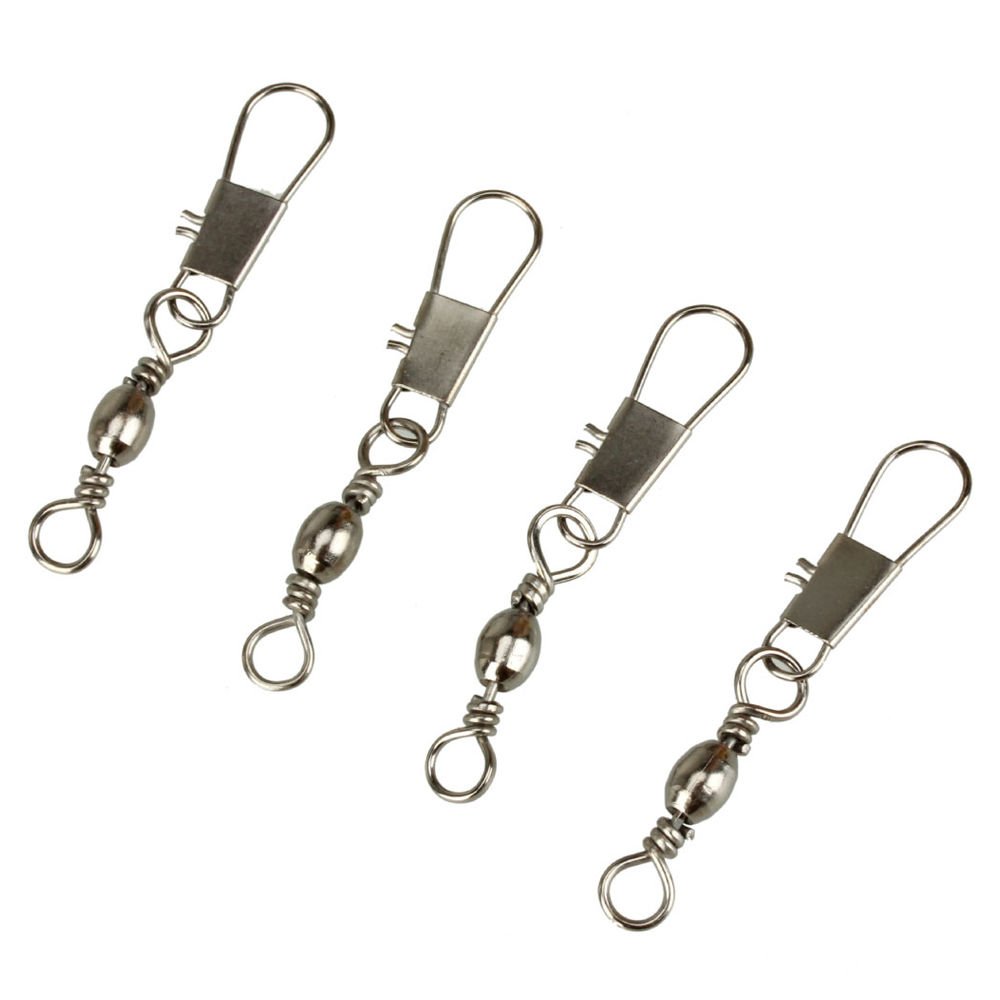 釣りバレル3 Cm回転メタル Ndash Yueton Ball軸受インターロックswivels魚コネクタwith Safty アイテム勢ぞろい Snap B 10 B010sdix8o