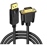 IOSSIOPPIA Displayport (DP) to VGA Conversion Cable DP to VGA Male Connection Adapter Cable 1080P high-Definition Conversion