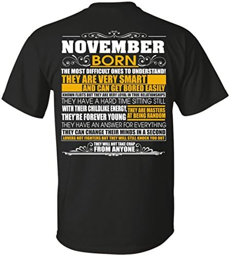 November born the most difficult ones to understand shirt, unisex tshirt