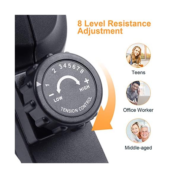 Mini-Exercise-Bike-Pedal-Exerciser-Under-Desk-Bikes-Stationary-Magnetic-Cycle-Home-Office-Portable-Workout-Equipment-8-Levels-Adjustable-Tension-Resistance-Bands-Included Mini Exercise Bike Pedal Exerciser Under Desk Bikes Stationary Magnetic Cycle Home Office Portable Workout Equipment 8 Levels Adjustable Tension (Resistance Bands Included)