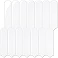 Commomy Thicker White Peel and Stick Backsplash - 10 pcs of 12" x 12" - 3D Adhesive Peel and Stick Tiles Backsplash for Kitchen, Bathroom, Removable, Waterproof, Vinyl Wall Tile (Pure White)