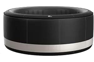 MSPA M Spa Round Inflatable Bubble Massage Spa, 4 to 6 Person Outdoor Hot Tub, Super Camaro